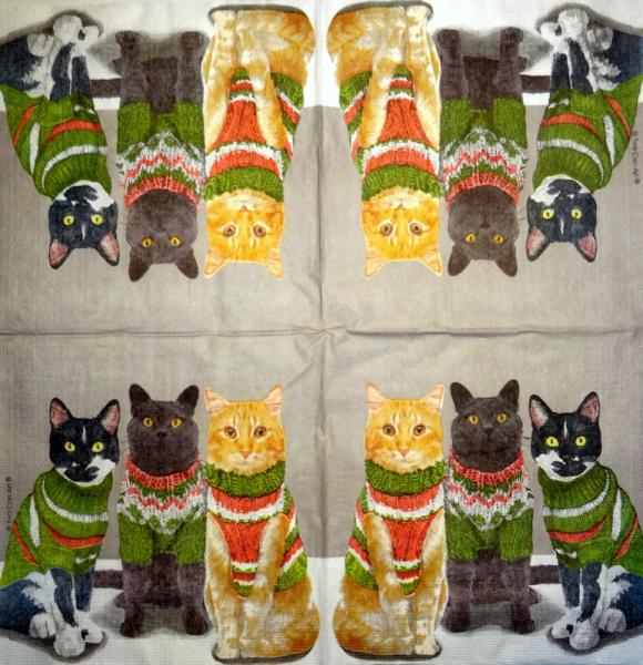 KAT-956 Katzen - 3-lagig - ppd - Two Can Art